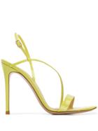 Gianvito Rossi Patent Strappy Sandals - Yellow