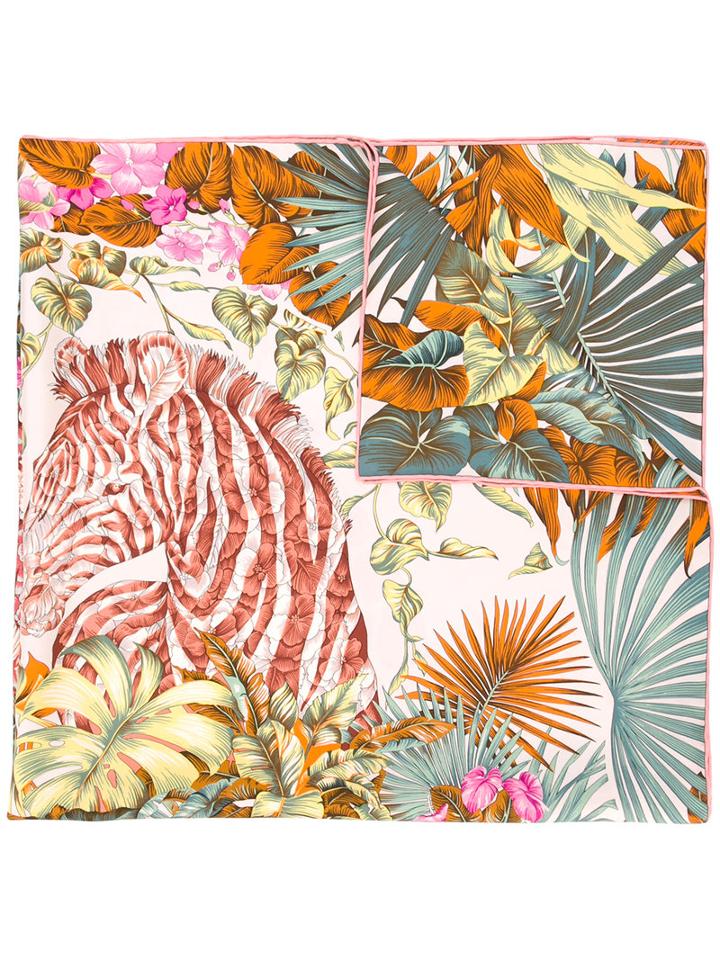 Salvatore Ferragamo - Floral Print Scarf - Women - Silk - One Size, Silk