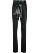 Valentino High Waisted Skinny Trousers - Black