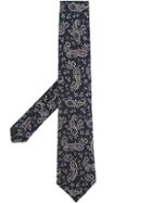 Gieves & Hawkes Embroidered Paisley Tie - Blue
