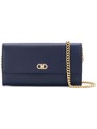 Salvatore Ferragamo Double Gancio Chain Wallet - Blue