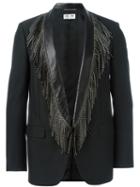 Saint Laurent Fringed Lapels Blazer