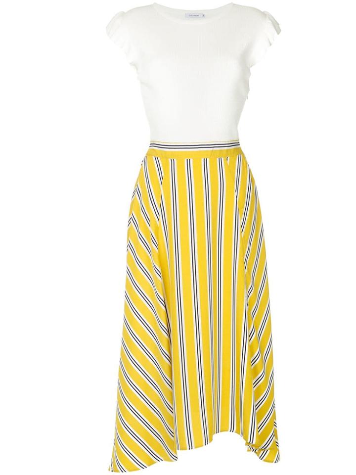 Guild Prime Panel Flared Dress - Yellow & Orange