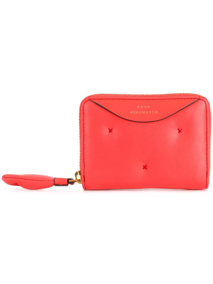 Anya Hindmarch Chubby Small Zip Around Wallet - Red