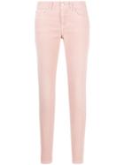 Closed Low Rise Skinny Trousers - Pink & Purple
