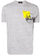 Dsquared2 Mountain Pocket Print T-shirt - Grey