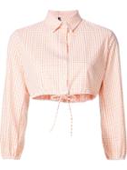 Lisa Marie Fernandez 'checker Cropped' Shirt