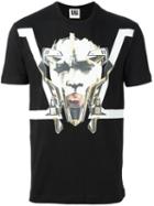 Les Hommes Urban Printed T-shirt, Men's, Size: Medium, Black, Cotton