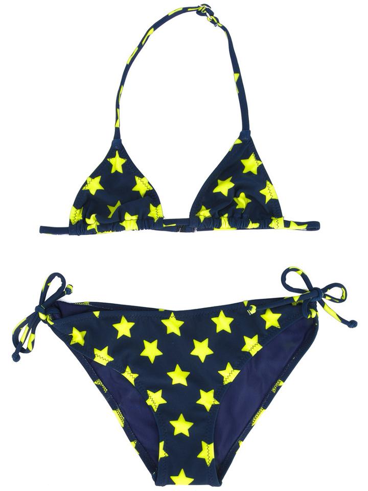 Mc2 Saint Barth Kids - Holly Star Bikini - Kids - Polyamide/spandex/elastane - 6 Yrs, Blue