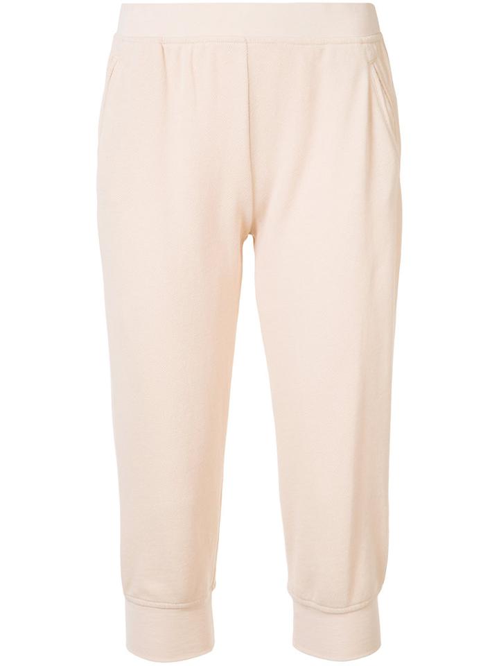 Atm Anthony Thomas Melillo Cropped Trousers, Women's, Size: Large, Pink/purple, Cotton/polyester