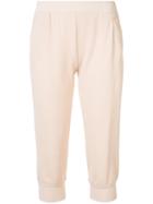 Atm Anthony Thomas Melillo Cropped Trousers, Women's, Size: Large, Pink/purple, Cotton/polyester