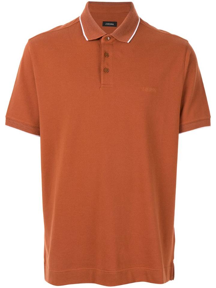 Ermenegildo Zegna Short-sleeve Polo Shirt - Brown