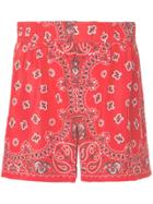 Alexander Wang Bandana Print Shorts - Red