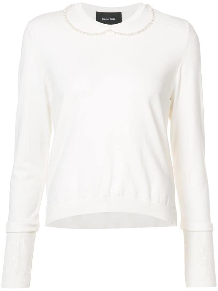 Simone Rocha Long Sleeve Sweater - Neutrals