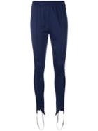Msgm - Side Stripe Track Pants - Women - Polyester/polyimide - 42, Blue, Polyester/polyimide
