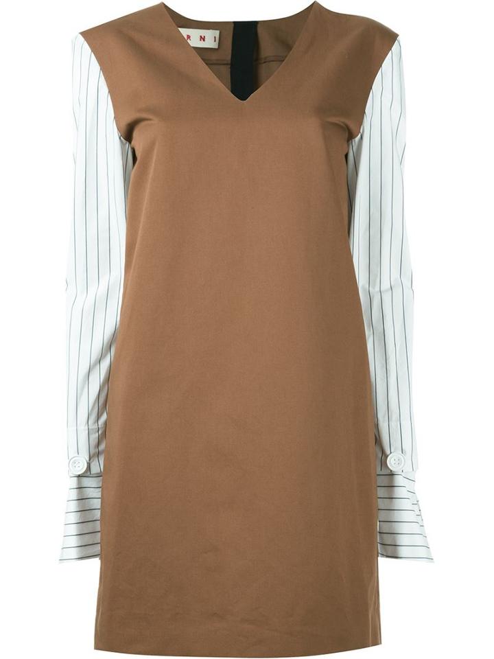 Marni Striped Sleeve Dress