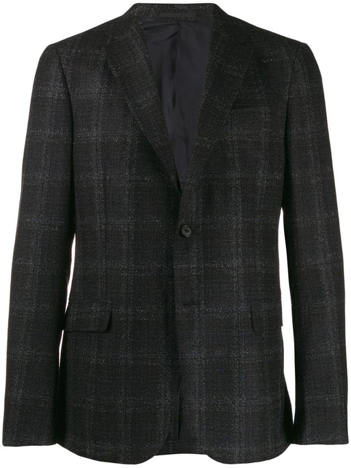 Z Zegna Plaid Blazer - Brown