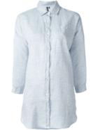 Woolrich Oversized Shirt, Women's, Size: Xs, Blue, Linen/flax