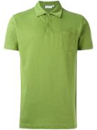 Sunspel Patch Pocket Polo Shirt, Men's, Size: Medium, Green, Cotton