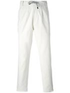Brunello Cucinelli Patch Pocket Trousers, Men's, Size: 52, White, Cotton