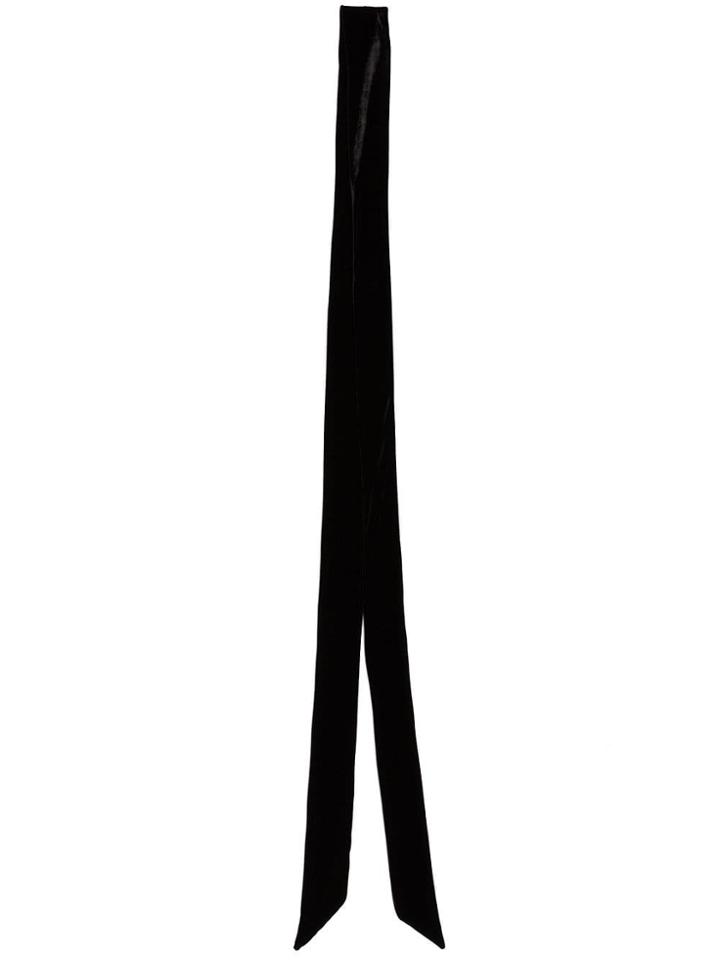 Rockins Black Mega Skinny Velvet Scarf