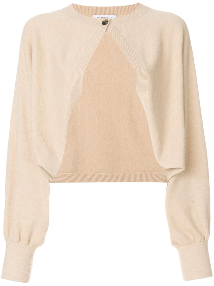 Jw Anderson Cropped Cardigan - Nude & Neutrals