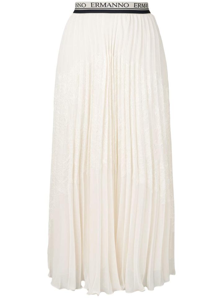 Ermanno Ermanno Pleated Skirt - Neutrals