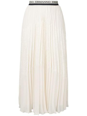 Ermanno Ermanno Pleated Skirt - Neutrals