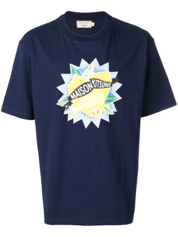 Maison Kitsuné Limone T-shirt - Blue