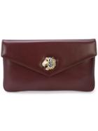 Gucci Rajah Motif Clutch Bag - Red