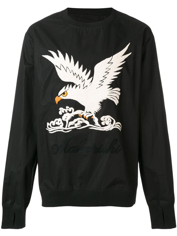 Maharishi Eagle Embroidered Sweatshirt - Black