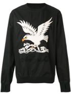 Maharishi Eagle Embroidered Sweatshirt - Black
