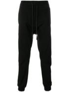 Juun.j Dropped Crotch Track Pants - Black