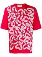 Études Chain Print T-shirt - Red