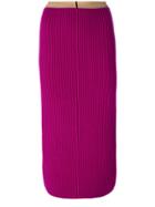 Calvin Klein 205w39nyc Ribbed Bodycon Mid-length Skirt - Pink & Purple
