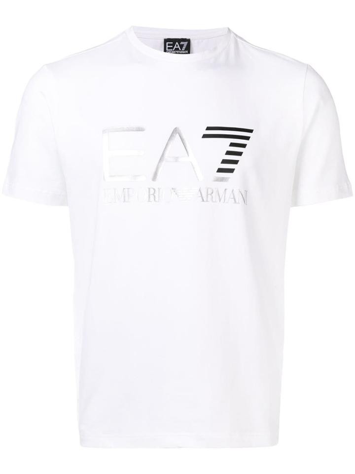 Ea7 Emporio Armani Metallic Logo T-shirt - White