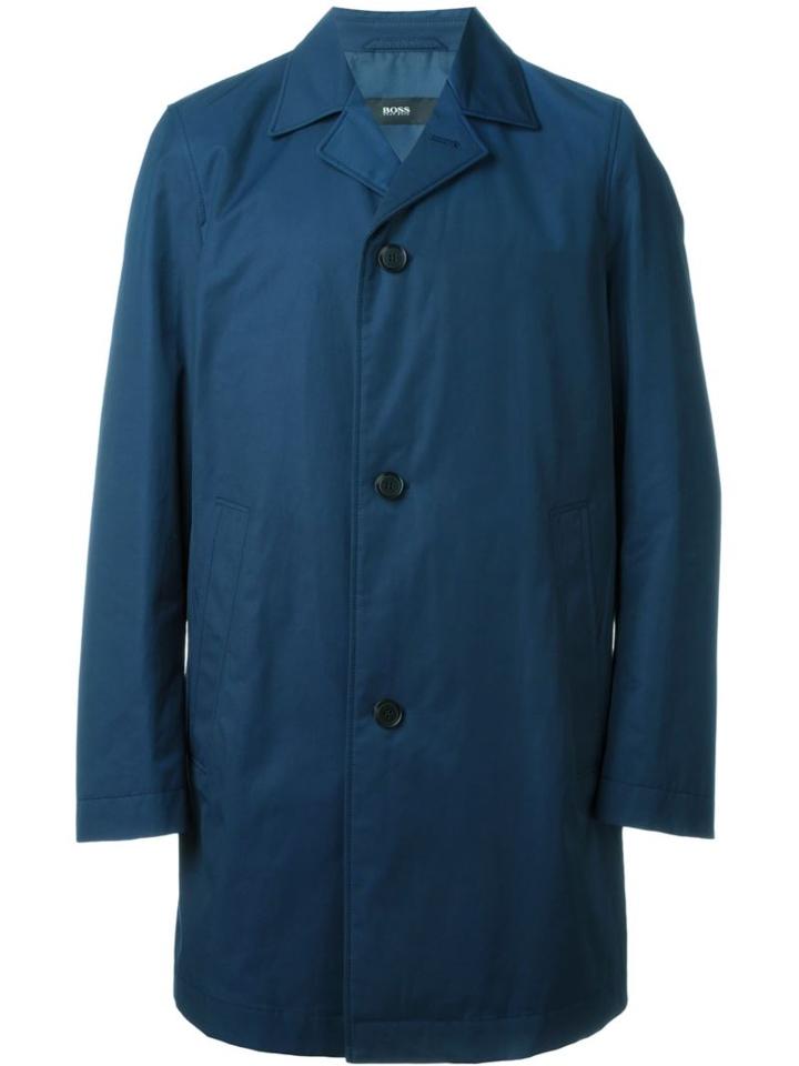 Boss Hugo Boss Dais Coat, Men's, Size: 48, Blue, Cotton/polyester