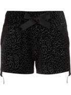 Andrea Bogosian Metallic Threading Shorts - Black