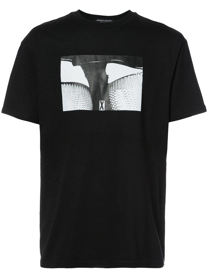 Midnight Studios - Fishnet T-shirt - Men - Cotton - M, Black, Cotton
