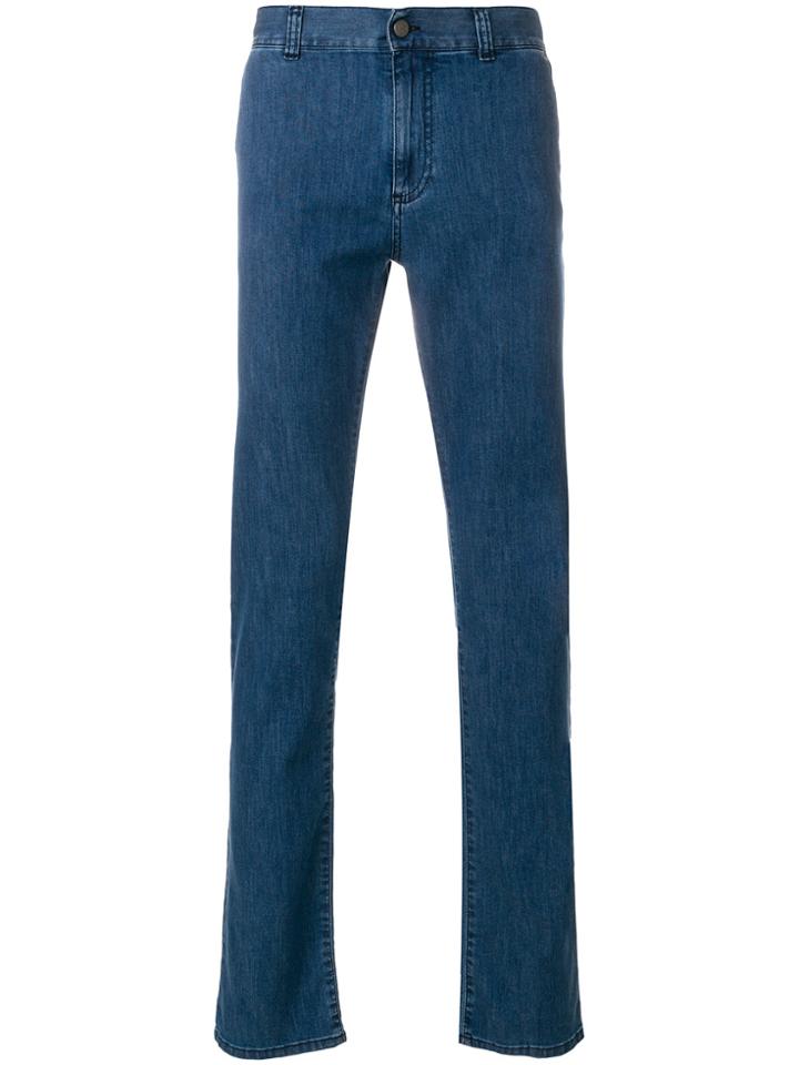 Canali Straight-leg Jeans - Blue
