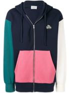 Wood Wood Colour-block Zipped Hoodie - Blue
