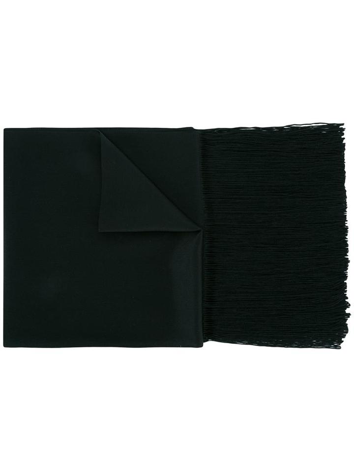Joseph Fringed Scarf, Women's, Black, Silk/rayon