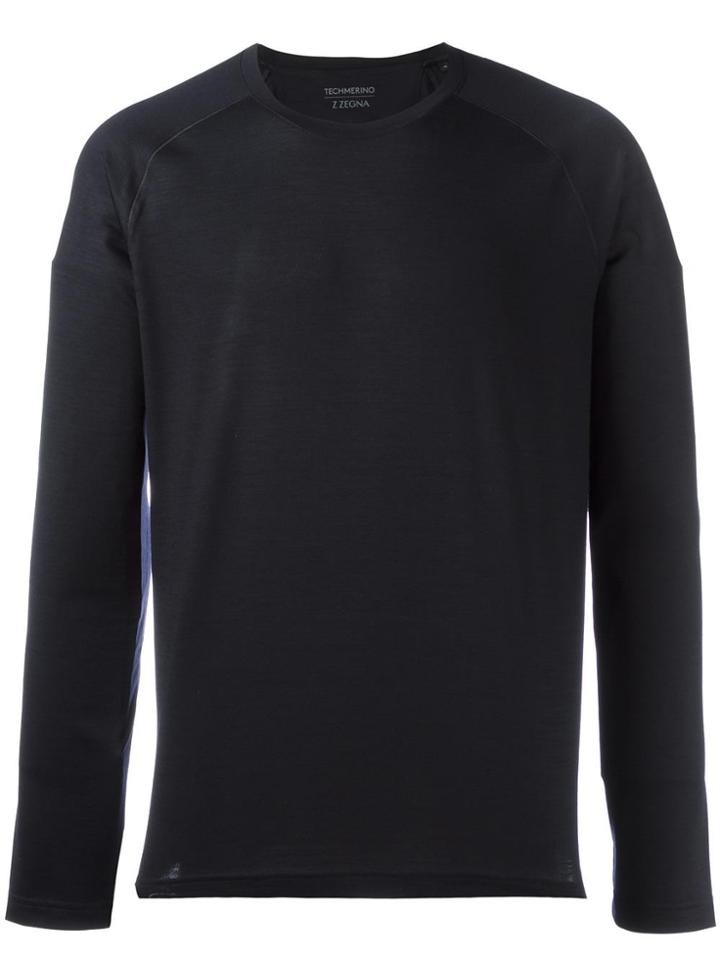 Z Zegna Crew Neck Sweatshirt - Blue
