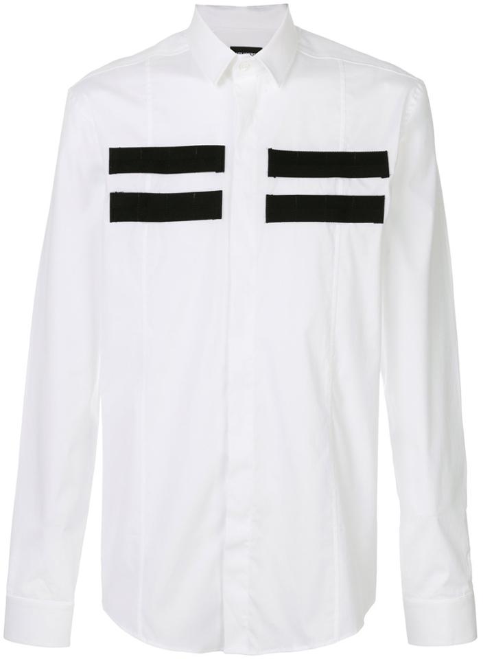 Les Hommes Strap Detail Shirt - White