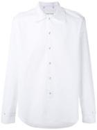 Les Hommes Strap Detail Shirt - White