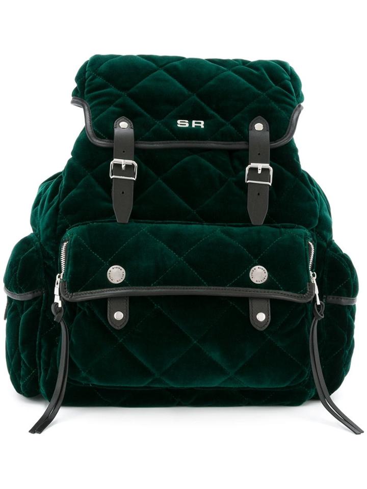 Sonia Rykiel Le Oyster Quilted Backpack - Green
