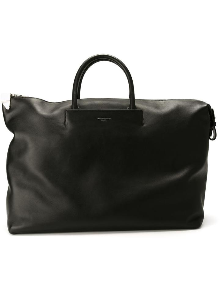 Wooyoungmi Leather Holdall, Black, Leather