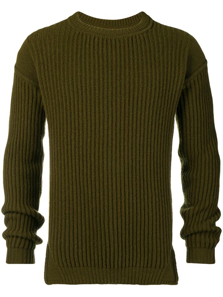 Rick Owens Soft Round Neck Jumper - Green