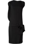 Vivienne Westwood Anglomania Bow Detail Asymmetric Dress, Women's, Size: 44, Black, Viscose