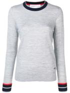 Victoria Victoria Beckham Contrasting Cuff Sweater - Grey